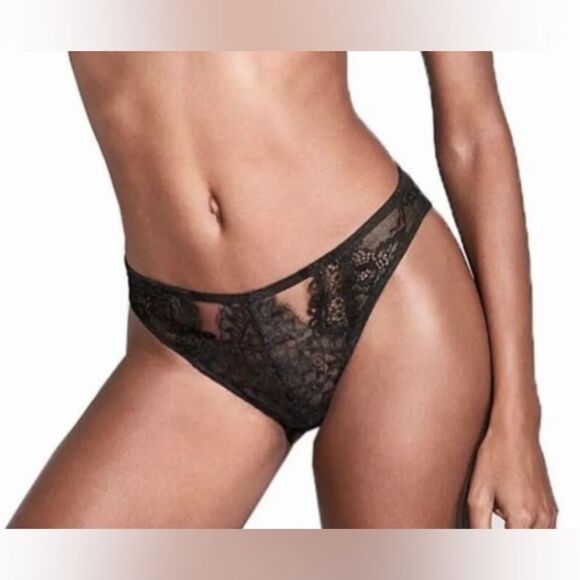 Victoria Secret VERY SEXY Cutout Open Back Cheeky Tanga Panty.Size Small. NWT - Picture 1 of 5